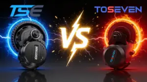 poster showing tongshengs tsdz16 mid drive motor vs tosevenmotors dm01 mid drive motor
